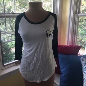 BRANDY MELVILLE DISCONTINUED John Galt Alien Tee